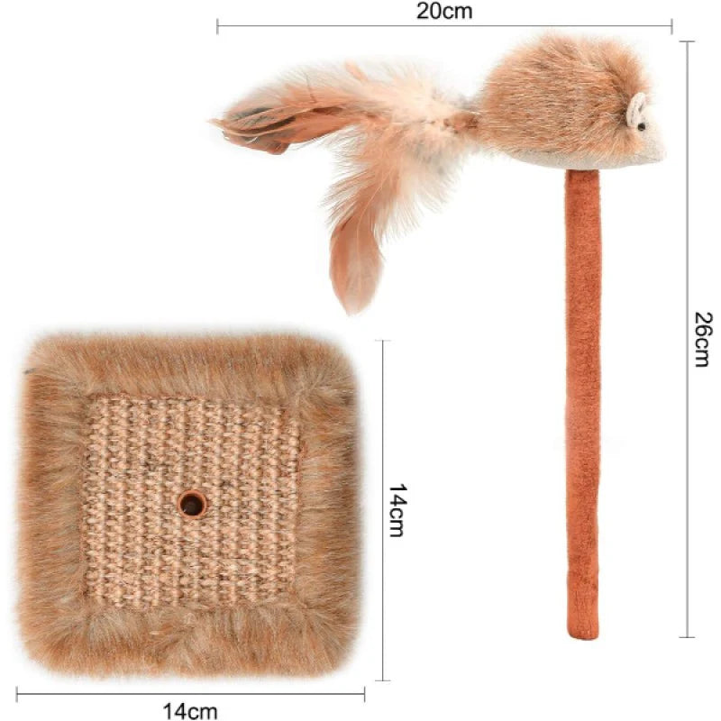 PatScratch Sesli Oyuncaklı Kedi Tırmalama Tahtası