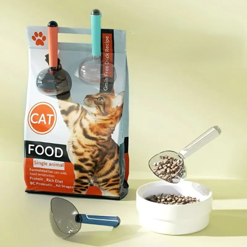 PatFeed Klipsli Ölçekli Kedi Köpek Mama Küreği