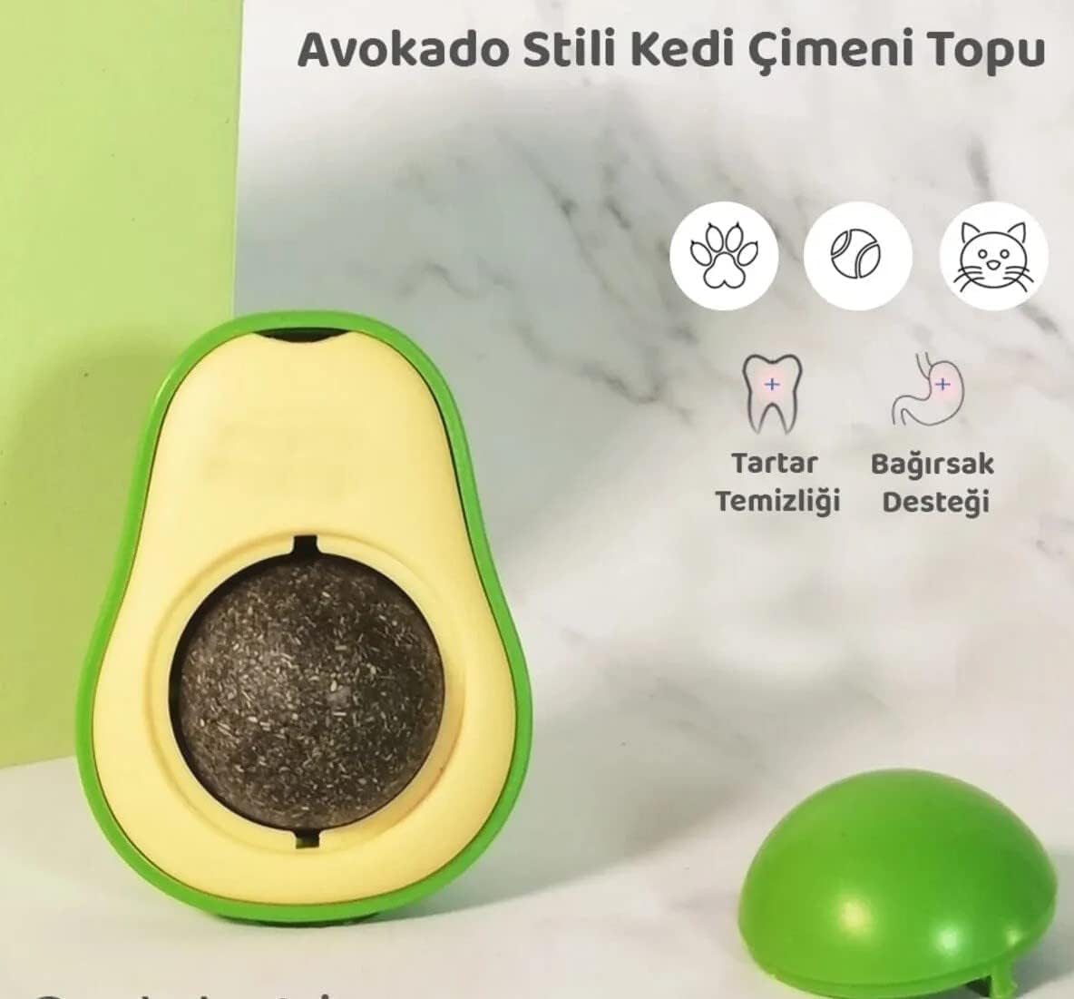 Patrikado Catnip Kedi Çimi Topu Oyuncağı