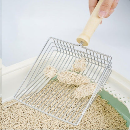 PatClean Ahşap Saplı Metal Kum Temizleme Küreği