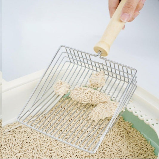 PatClean Ahşap Saplı Metal Kum Temizleme Küreği