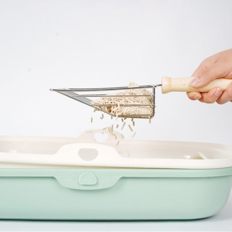 PatClean Ahşap Saplı Metal Kum Temizleme Küreği