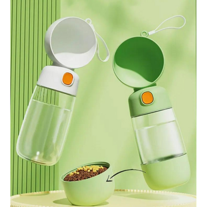 PatGo™ Taşınabilir Evcil Hayvan Mama Hazneli Su Matarası