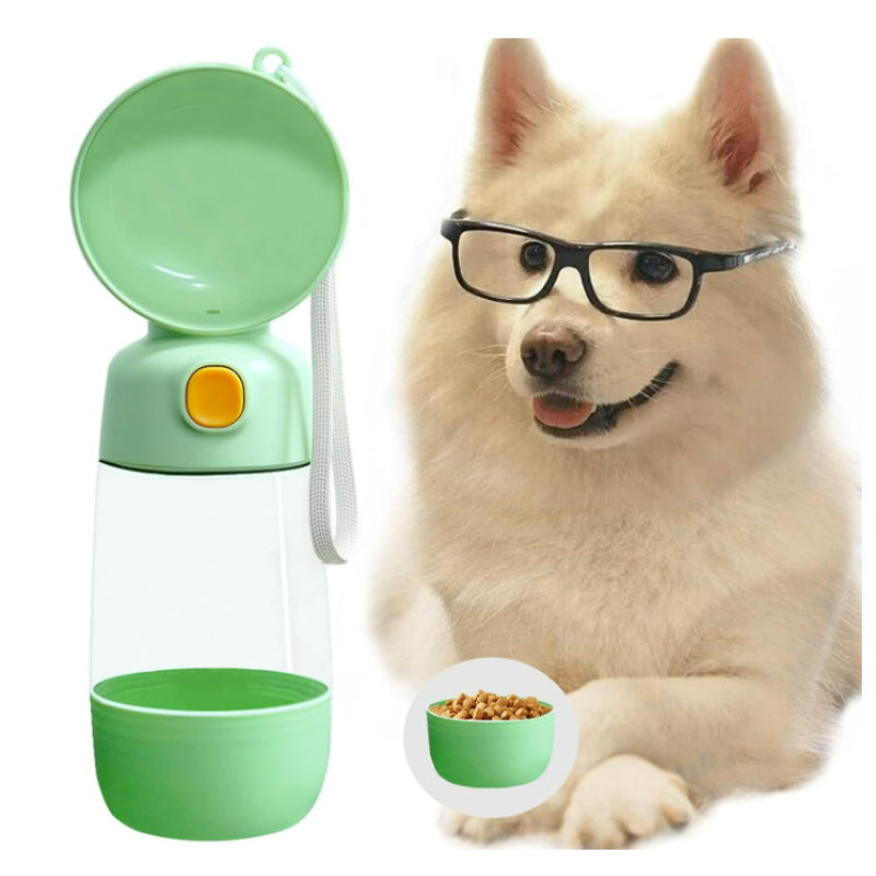 PatGo™ Taşınabilir Evcil Hayvan Mama Hazneli Su Matarası