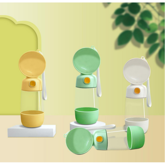 PatGo™ Taşınabilir Evcil Hayvan Mama Hazneli Su Matarası