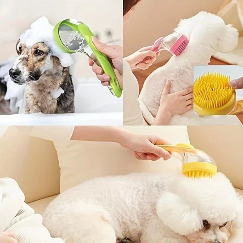 PatWash Sıvı Hazneli Evcil Hayvan Yıkama Tarağı