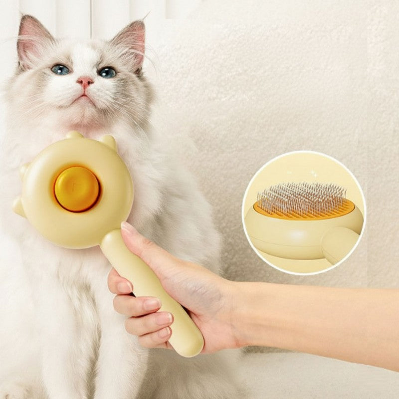 PatPaw Pati Görünümlü Otomatik Temizlenen Evcil Hayvan Taragı